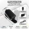 Picture of SINGARO Sunglasses Holder for Car, Leather Magnetic Buckle Sun Visor Sunglass Clip, Ticket Card Storage Glasses Clip, Car Interior Accessories for Men and Women（2PCS Black-Gray）