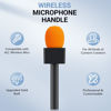 Picture of TONOR Mic Handle for DJI RODE Microphone, Handheld Mic Stand for Wireless GO, Interview Microphone Rig for All Lavalier Mic, Wireless Mic Adapter for Vlogging, Interview, Podcast, Reports, TP20