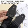 Picture of YIKOKO Guitar Strap 2 inch Velvet Guitar Straps with Full Grain Leather End, for Bass Electric and Acoustic Guitars, Free Strap Button, 2 Strap Locks and 4 Guitar Picks