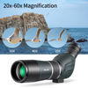 Picture of K&F Concept 20-60x60 Spotting Scopes for Target Shooting, Waterproof Spotter Scope with Tripod & Phone Adapter, 131-66ft/1000yds BAK4 45°Angled Eyepiece Range Scope for Bird Watching Wildlife Hunting