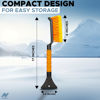 Picture of Autovir 17" Snow Brush & Ice Scraper for Car Windshield | Heavy-Duty Snow Removal Tool | Small Snow Brush with Ergonomic Foam Grip | Essential Car Winter Accessory | Efficient Snow Clearing Brush