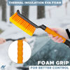 Picture of Autovir 17" Snow Brush & Ice Scraper for Car Windshield | Heavy-Duty Snow Removal Tool | Small Snow Brush with Ergonomic Foam Grip | Essential Car Winter Accessory | Efficient Snow Clearing Brush