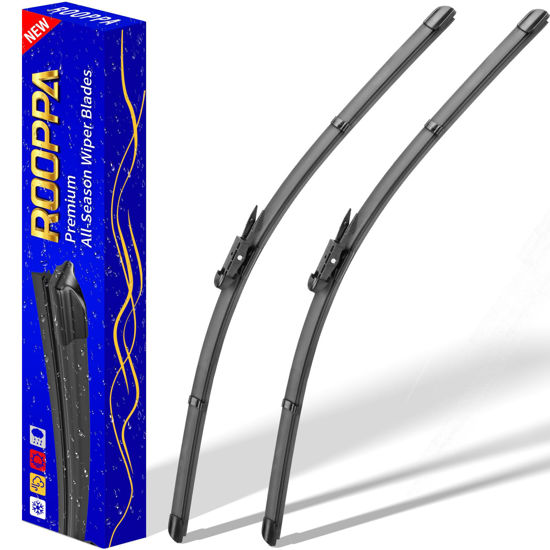 Picture of 2 wipers Replacement for 2012-2017 Chevy Traverse/Buick Enclave /2012-2016 Acadia MK1/2008-2011 Buick Lucerne, Windshield Wiper Blades Original Equipment Replacement - 24"/21" (Set of 2) Pinch Tab