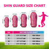 Picture of COMEEND Soccer Shin Guards 1 Pair of Shin Guards with Adjustable Straps for Kids/Youth/Adults Football Shin Pads for Boys and Girls (S,Pink)