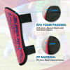Picture of COMEEND Soccer Shin Guards 1 Pair of Shin Guards with Adjustable Straps for Kids/Youth/Adults Football Shin Pads for Boys and Girls (S,Pink)