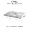 Picture of Furhaven Waterproof Throw Blanket for Dogs & Indoor Cats, Washable - Shaggy Plush Calming Long Faux Fur & Velvet Dog Blanket - Mist Gray, Small