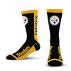 Picture of For Bare Feet NFL PITTSBURGH STEELERS MVP Crew Sock Team Color Large