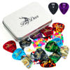 Picture of BigDeer 30 pack Celluloid Guitar Picks ，includes Thin,Medium, Heavy & Extra Heavy Picks Plectrums for Acoustic Guitar,Ukulele,Bass Wrapped in tin box