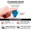 Picture of BigDeer 30 pack Celluloid Guitar Picks ，includes Thin,Medium, Heavy & Extra Heavy Picks Plectrums for Acoustic Guitar,Ukulele,Bass Wrapped in tin box