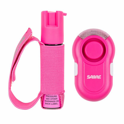 Picture of SABRE Runner Pepper Gel, Maximum Police Strength OC Spray, Reflective Hand Strap for Easy Carry & Quick Access, 0.67 fl oz, Secure & Easy to Use Safety, Optional Clip-On Alarm & LED Armband Combos