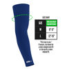 Picture of Nxtrnd Air-TEK Arm Sleeves, Breathable Football Arm Sleeves, Compression Arm Sleeves for Men, Sold as a Pair (Medium, Navy Blue)