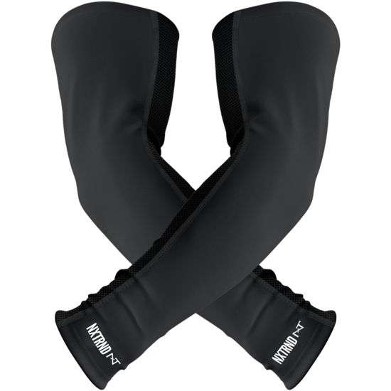 Picture of Nxtrnd Air-TEK Arm Sleeves, Breathable Football Arm Sleeves, Compression Arm Sleeves for Men, Sold as a Pair (Large, Black)