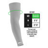 Picture of Nxtrnd Air-TEK Arm Sleeves, Breathable Football Arm Sleeves, Compression Arm Sleeves for Men, Sold as a Pair (Medium, Grey)