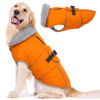 Picture of Lelepet Warm Dog Coat Reflective Dog Fleece Vest Waterproof Dog Jacket Windproof Dog Winter Coat Dog Cold Weather Coat with Adjustable Buckle Fleece Lining Dog Snowsuit Dog Coat for Extra Large Dogs