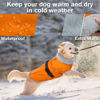 Picture of Lelepet Warm Dog Coat Reflective Dog Fleece Vest Waterproof Dog Jacket Windproof Dog Winter Coat Dog Cold Weather Coat with Adjustable Buckle Fleece Lining Dog Snowsuit Dog Coat for Extra Large Dogs