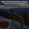 Picture of Lelepet Warm Dog Coat Reflective Dog Fleece Vest Waterproof Dog Jacket Windproof Dog Winter Coat Dog Cold Weather Coat with Adjustable Buckle Fleece Lining Dog Snowsuit Dog Coat for Extra Large Dogs