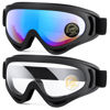 Picture of MAMBAOUT 2-Pack Snow Ski Goggles, Snowboard Goggles for Men, Women, Youth, Kids, Boys or Girls