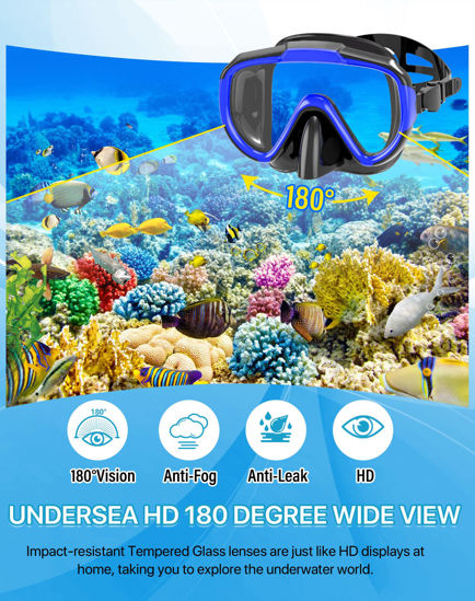 GetUSCart- Ubekezele Snorkeling Gear for Adults Men Women,4 in 1 ...