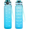 Picture of OLDLEY Water Bottles, 32oz Motivational Sports Water Bottle with Time Marker - Times to Drink - Tritan, BPA Free, Wide Mouth Leakproof, Luca (1 Pack)
