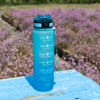 Picture of OLDLEY Water Bottles, 32oz Motivational Sports Water Bottle with Time Marker - Times to Drink - Tritan, BPA Free, Wide Mouth Leakproof, Luca (1 Pack)