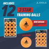 Picture of JOOLA Training 3 Star Table Tennis Balls 12, 60, or 120 Pack - 40+mm Regulation Bulk Ping Pong Balls for Competition and Recreational Play - Fun as a Cat Toy - Indoor and Outdoor Compatible