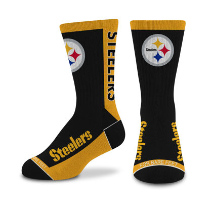 Picture of For Bare Feet NFL PITTSBURGH STEELERS MVP Crew Sock Team Color Youth