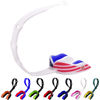 Picture of Oral Mart USA Flag Strapped Youth Mouth Guard for Kids - American Flag Sports Mouthguard with Connected Strap for Ice Hockey, Football, Lacrosse, Taekwondo