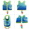 Picture of Pottwal Swim Vest for Kids - Swim Jacket for 2-3 Years (33-40LBS) - Buoyancy Aid Made of Neoprene & EPE - with Adjustable Crotch Strap - Cyan