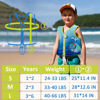 Picture of Pottwal Swim Vest for Kids - Swim Jacket for 2-3 Years (33-40LBS) - Buoyancy Aid Made of Neoprene & EPE - with Adjustable Crotch Strap - Cyan