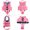 Picture of Pottwal Swim Vest for Kids - Swim Jacket for 4-6 Years (39.5-55LBS) - Buoyancy Aid Made of Neoprene & EPE - with Adjustable Crotch Strap - Light Pink