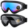 Picture of MAMBAOUT 2-Pack Snow Ski Goggles, Snowboard Goggles for Men, Women, Youth, Kids, Boys or Girls