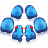 Picture of Kids Protective Gear Set Wemfg Knee Pads for Kids 7-13 Years Toddler Knee and Elbow Pads with Wrist Guards 3 in 1 for Skating Cycling Bike Rollerblading Scooter（BlueRed）