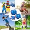 Picture of Kids Protective Gear Set Wemfg Knee Pads for Kids 7-13 Years Toddler Knee and Elbow Pads with Wrist Guards 3 in 1 for Skating Cycling Bike Rollerblading Scooter（BlueRed）