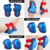 Picture of Kids Protective Gear Set Wemfg Knee Pads for Kids 7-13 Years Toddler Knee and Elbow Pads with Wrist Guards 3 in 1 for Skating Cycling Bike Rollerblading Scooter（BlueRed）