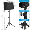 Picture of Sheet Music Stand, 1/2/3 Pack Adjustable Music Stand for Sheet Music, Music Sheet Stand Portable Folding with Carry bag Clip Holder for Guitar, Ukulele, Violin Players(Standard Version, 2 Pack)