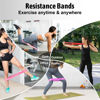 Picture of Resistance Bands for Working Out, Exercise Bands Resistance Bands Set with 5 Resistance Levels, Pink Workout Bands for Indoor and Outdoor Fitness, Leg Strength Training, Rehab, Yoga