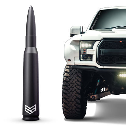 Picture of Ronin Factory 50 Cal Bullet Antenna for Ford F150 F250 F350 Super Duty Ford Raptor Ford Bronco Truck Ford F-150 Accessories F150 Antenna RAM 1500 Short Antenna Replacement Ford F150 Antenna