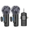 Picture of NICHOM 3 in 1 Wireless Lavalier Microphone for iPhone/iPad/Android/PC/Camera,Mini Microphone with Noise Reduction, Mini Microphone for Video Vlog,Interviews,Live Streaming(Lightning/USB C/3.5mm Jack)