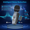 Picture of NICHOM 3 in 1 Wireless Lavalier Microphone for iPhone/iPad/Android/PC/Camera,Mini Microphone with Noise Reduction, Mini Microphone for Video Vlog,Interviews,Live Streaming(Lightning/USB C/3.5mm Jack)