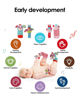 Picture of dearlomum Baby Play Mat Baby Gym,Funny Play Piano Tummy Time Baby Activity Mat with 5 Infant Sensory Baby Toys & 4 Wrist Baby Rattle Socks, Boy & Girl Gifts for Newborn 0 to 3 6 9 12 Months(Pink)