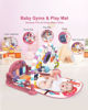 Picture of dearlomum Baby Play Mat Baby Gym,Funny Play Piano Tummy Time Baby Activity Mat with 5 Infant Sensory Baby Toys & 4 Wrist Baby Rattle Socks, Boy & Girl Gifts for Newborn 0 to 3 6 9 12 Months(Pink)