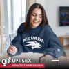 Picture of Campus ColorsCampus Colors Adult Arch & Logo Soft Style Gameday Crewneck Sweatshirt (Nevada Wolf Pack - Blue, Medium)