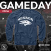 Picture of Campus ColorsCampus Colors Adult Arch & Logo Soft Style Gameday Crewneck Sweatshirt (Nevada Wolf Pack - Blue, Medium)