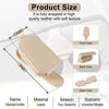 Picture of SINGARO Sunglasses Holder for Car, Leather Magnetic Buckle Sun Visor Sunglass Clip, Ticket Card Storage Glasses Clip, Car Interior Accessories for Men and Women（Beige）