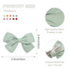 Picture of CÉLLOT Girls Hair Bows Linen Fabric 3.5" Bows Alligator Clips Hair Accessories for Little Girls Toddlers Kids and Teens,20 Pieces