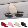 Picture of SINGARO Sunglasses Holder for Car, Leather Magnetic Buckle Sun Visor Sunglass Clip, Ticket Card Storage Glasses Clip, Car Interior Accessories for Men and Women（2PCS Beige）
