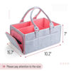 Picture of Mr. Pen- Baby Diaper Caddy Organizer, Pink Inside, Diaper Organizer, Car Diaper Caddy, Baby Caddy Organizer, Portable Diaper Caddy, Diaper Organizer for Changing Table, Baby Organizer for Nursery