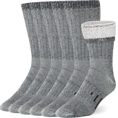 Picture of Merino Wool Socks Casual Warm Socks for Winter Cozy Boot Socks for Men & Women ML