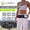 Picture of FlipBelt Classic Running Belt for Phone and Small Accessories, Exercise Waist Pouch for Women and Men, XXL, Carbon