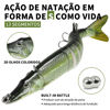Picture of TRUSCEND Fishing Lures for Bass Trout Pike Segmented Multi Jointed Swimbaits Slow Sinking Swimming Lures for Freshwater Saltwater Lifelike Fishing Lures